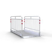 Aluminium | trench bridge | with safety railing | Width: 1.00 m | Length: approx 2.30 m